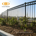 Powder coated tubular commercial welded wrought iron fence